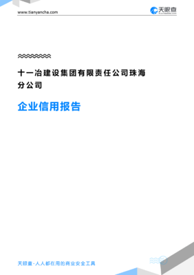 十一冶建设集团有限责任公司珠海分公司(企业信用报告)- 天眼查